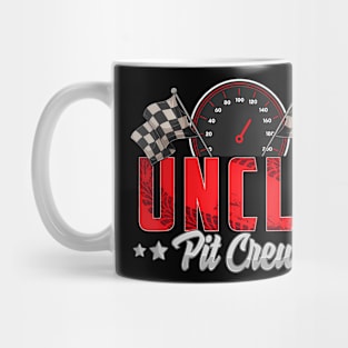 Race Car Birthday Party Racing Family Uncle Pit Crew Mug